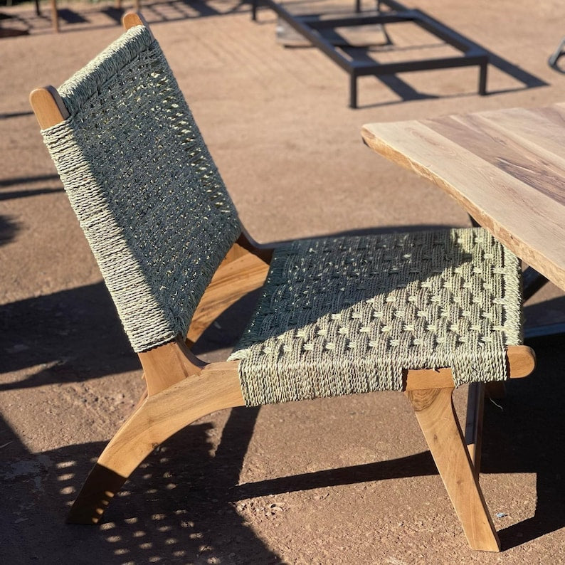 Easy Chair with jute weaving